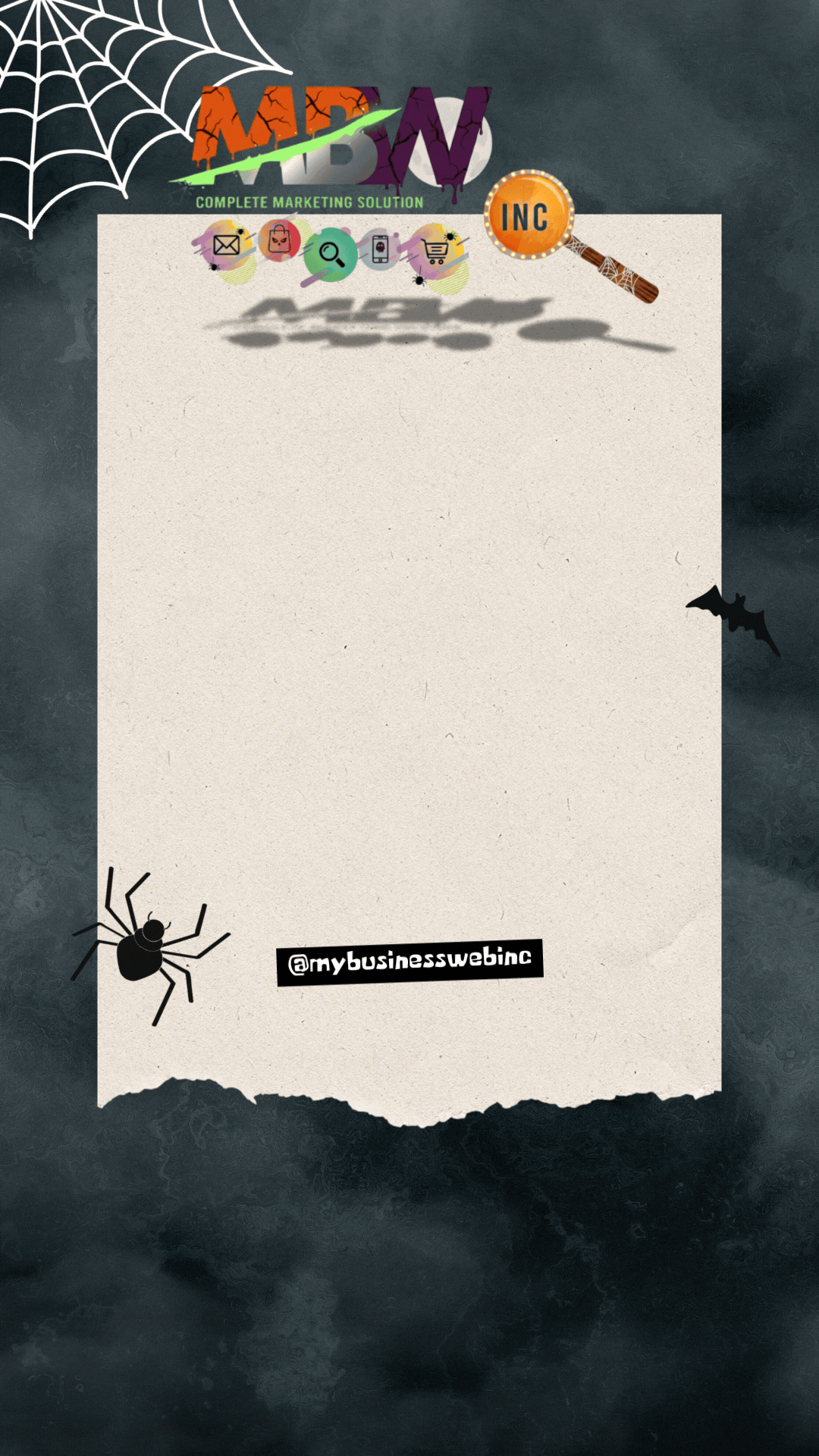 Black Illustration Happy Halloween Party Instagram Story